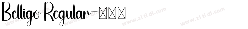 Belligo Regular字体转换